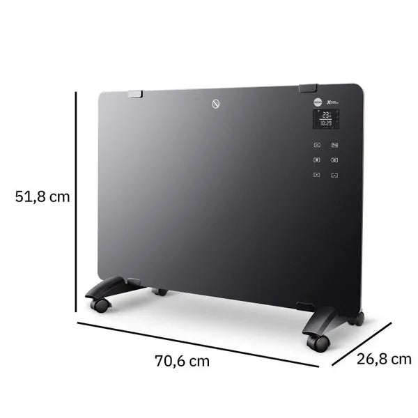 Eldom HC500C 1500 W Wi-Fi üveg előlapos konvektor-hősugárzó, álló/fali