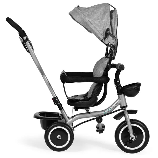 Ecotoys 2in1 tricikli babakocsi szürke