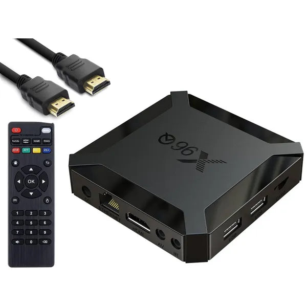 Android 10 Smart TV box médialejátszó, HDMI, WiFi, 8GB/1GB, távirányító