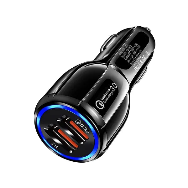 Autótöltő szivargyújtó aljzathoz 2xUSB QUICKCHARGE 3.0 FAST