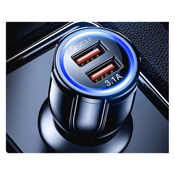 Autótöltő szivargyújtó aljzathoz 2xUSB QUICKCHARGE 3.0 FAST