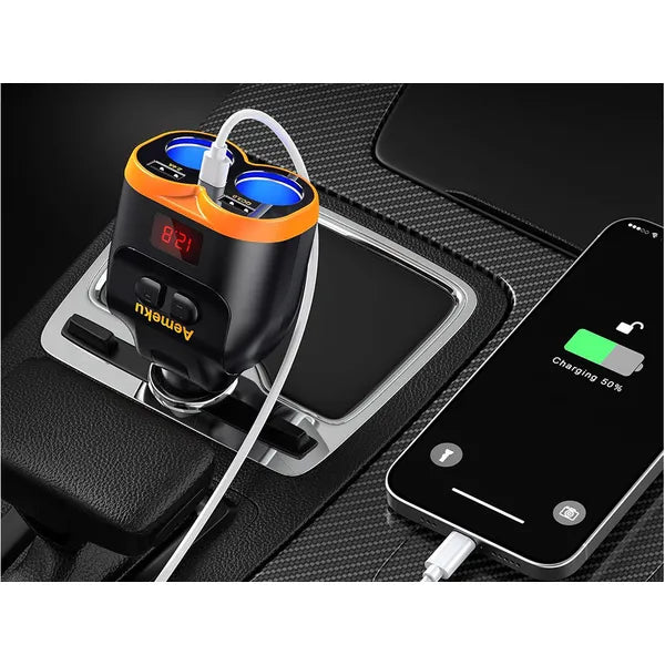 Autós töltő 12-24v 2xusb-a 1xusb-c qc 3.0 80w