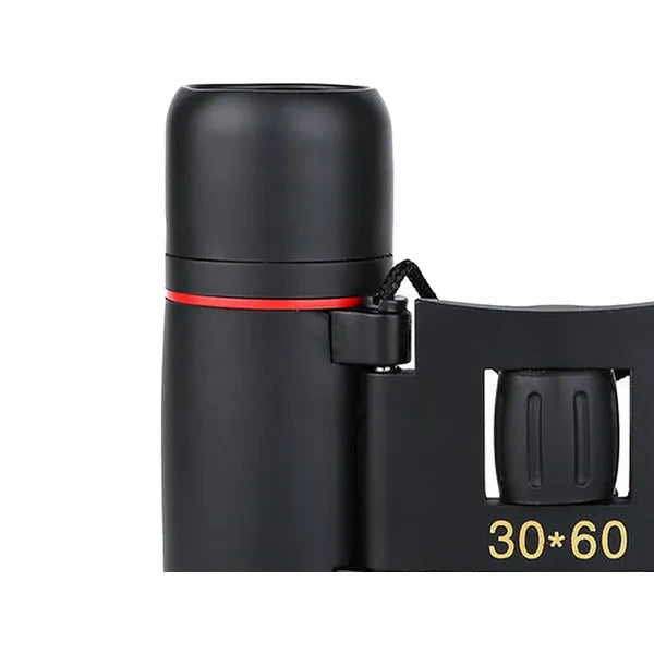 30x60 kompakt turista távcső 12× nagyítás, 26 mm objektív, hordtáska