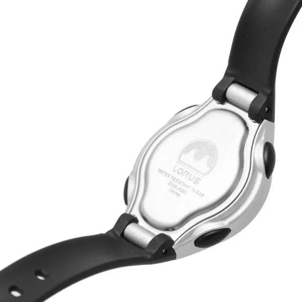 Lorus Sports R2339PX9 fekete gyerek kvarc karóra WR100, 31 mm
