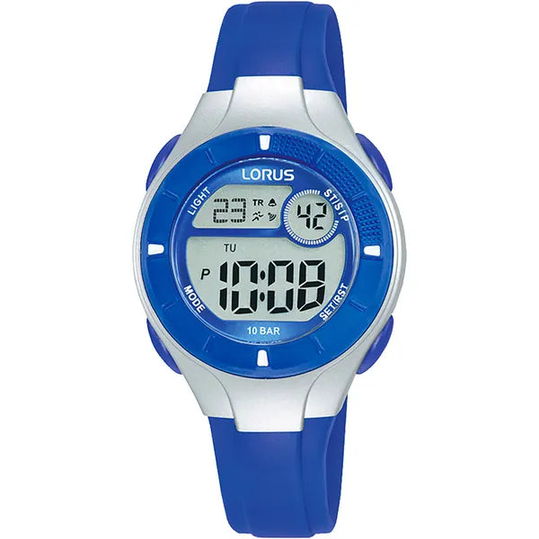 Lorus Sports gyerek karóra, kék, 31 mm, WR100 vízálló, kvarc