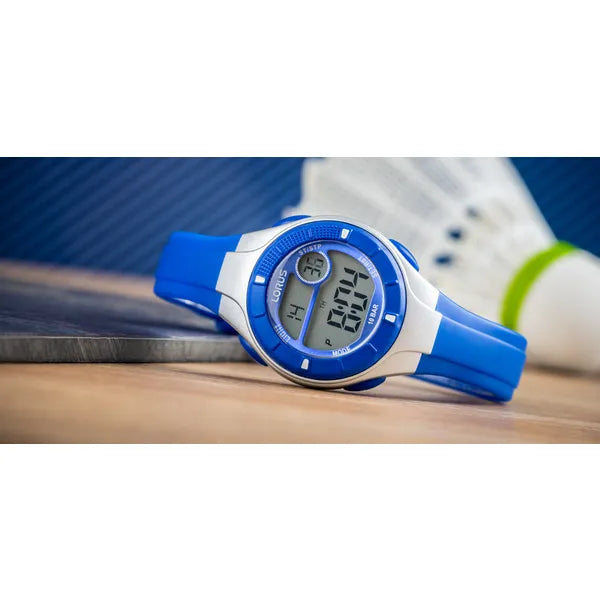 Lorus Sports gyerek karóra, kék, 31 mm, WR100 vízálló, kvarc