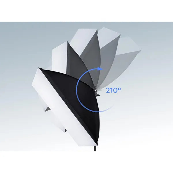 2×135 W softbox lámpaszett, állítható 80–200 cm állvánnyal, 5500 K