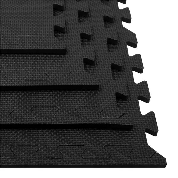 Springos® fekete edzőszőnyeg szett 60x60cm 4db eva hab