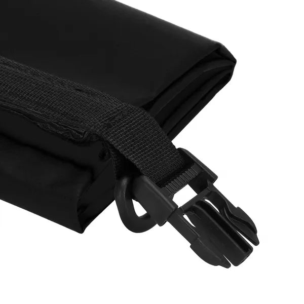 10 L fekete vízálló PVC száraz táska roll-top csattal