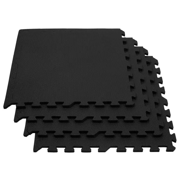 Springos® fekete edzőszőnyeg szett 60x60cm 4db eva hab