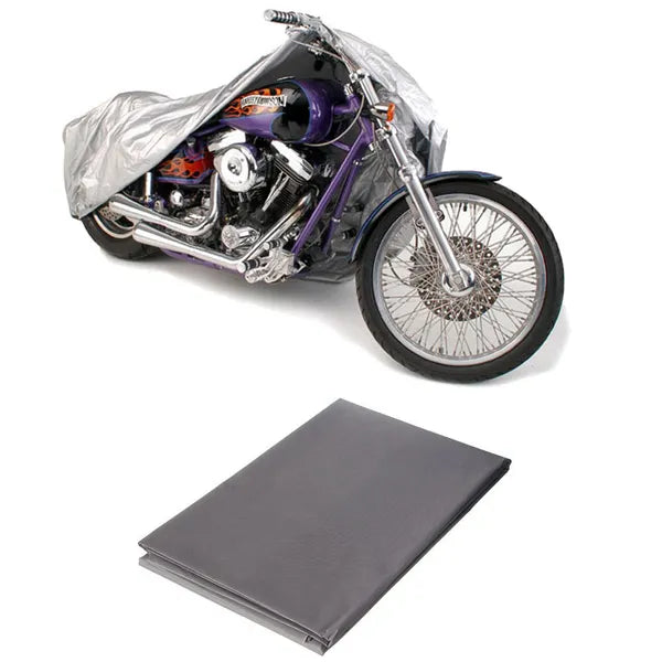 Motorkerékpár ponyva, vízálló UV-álló, 205×125 cm, alumínium szín