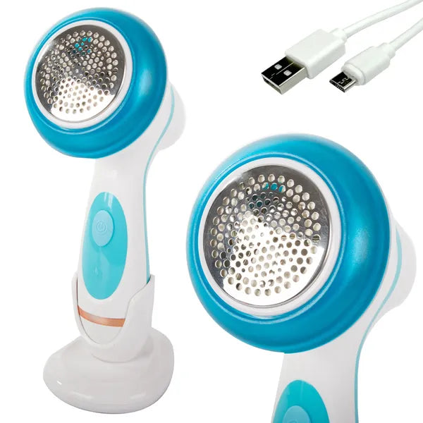 Nagy teljesítményű, USB-s, 65 mm fejű, állványos textilborotva