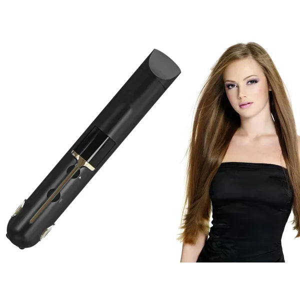 Vezeték nélküli 2in1 kerámia LCD hajvasaló & power bank, 75-205 °C