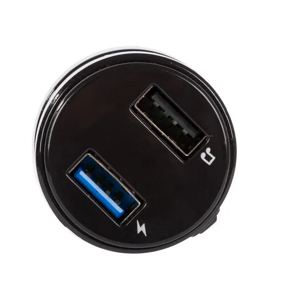 FM transmitter autós Bluetooth kihangosító, két USB töltőport, MP3 lejátszó