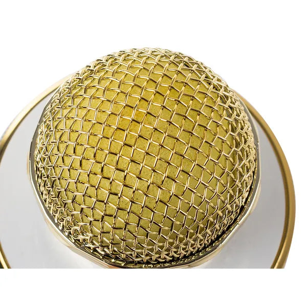 Vezeték nélküli Bluetooth karaoke mikrofon hangszóróval, hangmodulátorral, arany