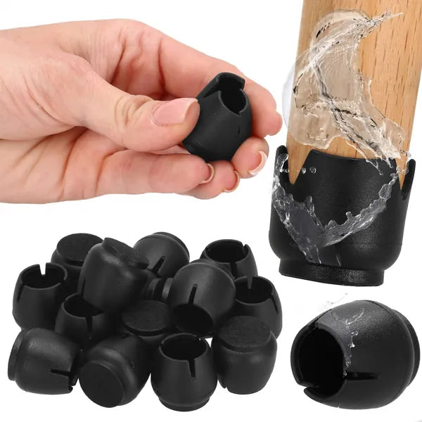 Kör alakú PVC bútorláb védők, filc aljjal, 17-21 mm, 16 db