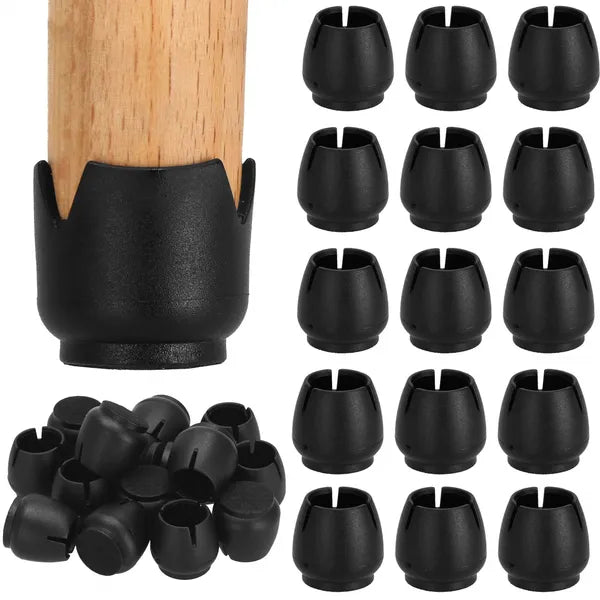 Kör alakú PVC bútorláb védők, filc aljjal, 17-21 mm, 16 db