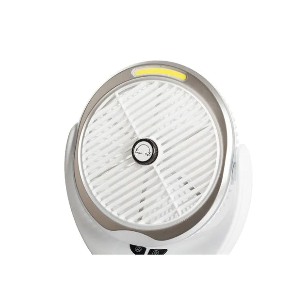 Vezeték nélküli asztali ventilátor LED fénnyel, USB-ről tölthető, 3 fokozat