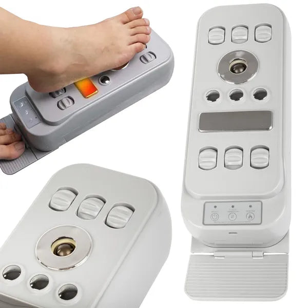 Elektromos talpmasszírozó fűtéssel, ütögető és vibrációs móddal