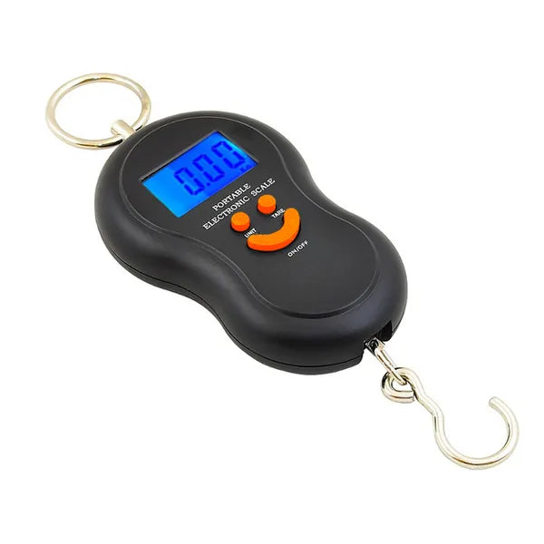 Digitális hordozható horogmérleg LCD kijelzővel, 50 kg/10 g