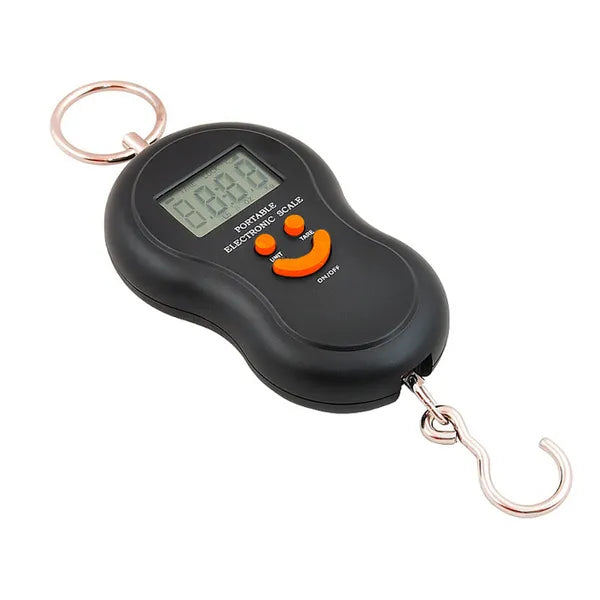Digitális hordozható horogmérleg LCD kijelzővel, 50 kg/10 g