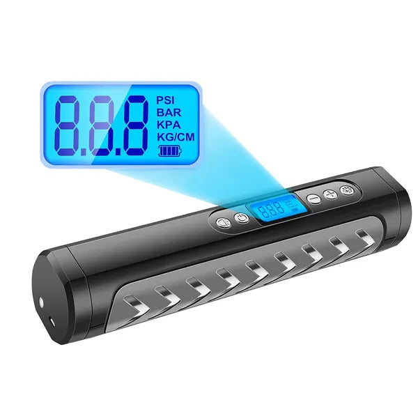 Akkumulátor szivattyú kerékpár autó elektromos kompresszor 10 bar lcd
