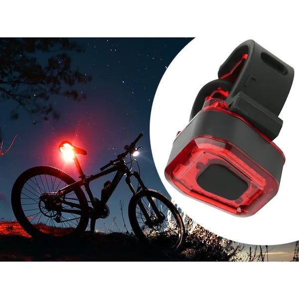 14 LED-es USB-ről tölthető kerékpár hátsó lámpa, piros fény