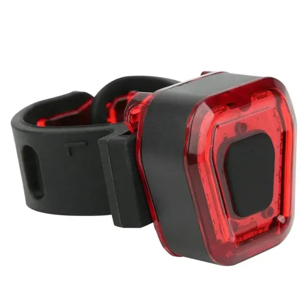 14 LED-es USB-ről tölthető kerékpár hátsó lámpa, piros fény