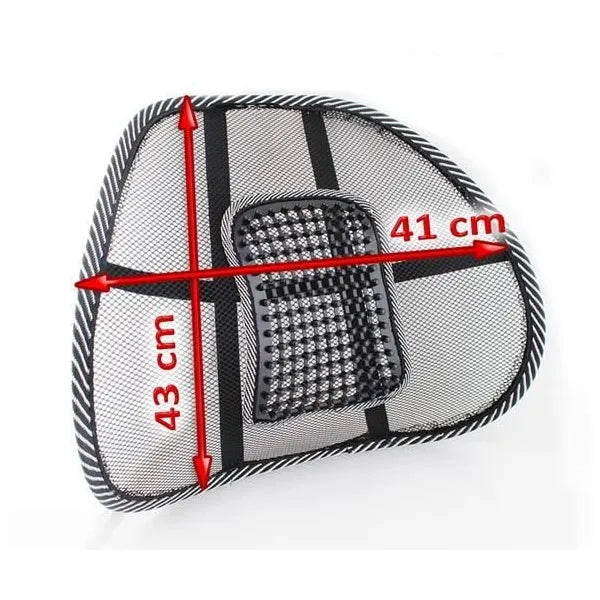 Ergonomikus hálós deréktámasz autóba és irodaszékhez, 40×39 cm