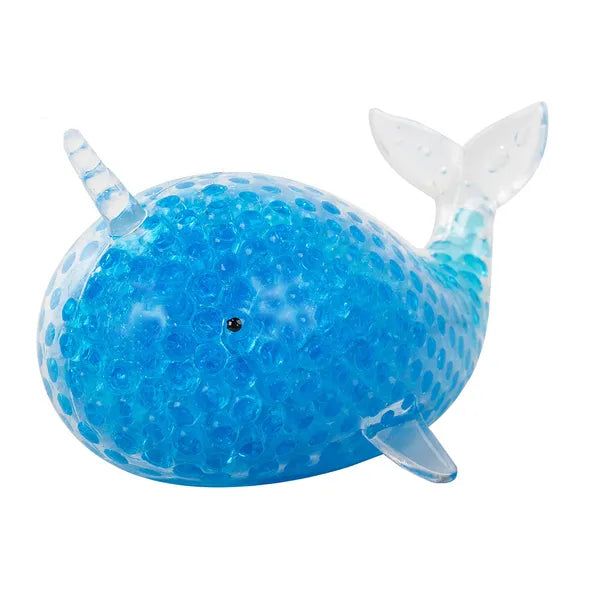 Antistressz gél squishy delfin stresszlabda, kék, 13 cm