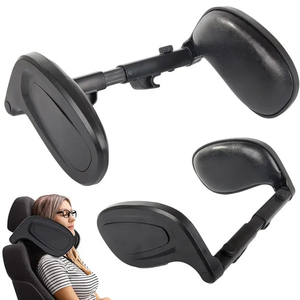 Univerzális autós fejtámla, állítható, ergonomikus, puha fekete párna