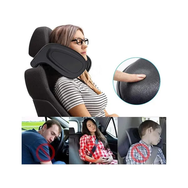Univerzális autós fejtámla, állítható, ergonomikus, puha fekete párna