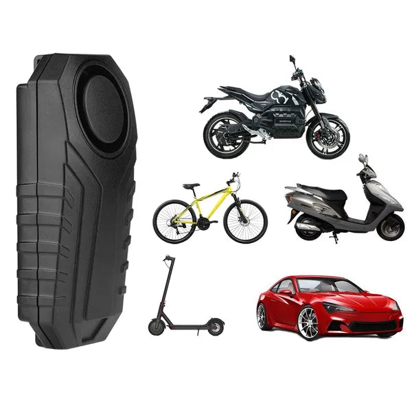 Kerékpár- és motorriasztó 113 dB hanggal, mozgásérzékelő, távirányító