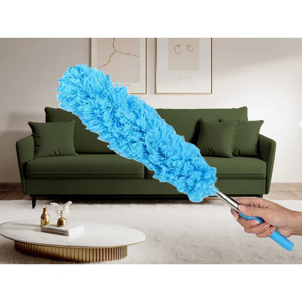 Teleszkópos mikroszálas portörlő kefe, 35–83 cm, kék