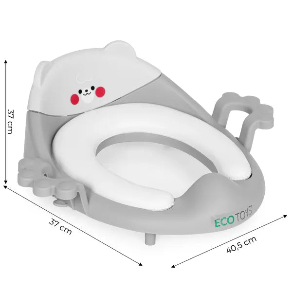 Ecotoys gyermek wc ülőke puhapárnával és fogantyúkkal