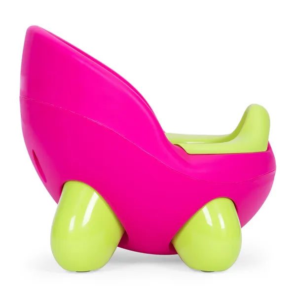 Ecotoys gyermek bili, csúszásmentes, kivehető tartály, rózsaszín-zöld
