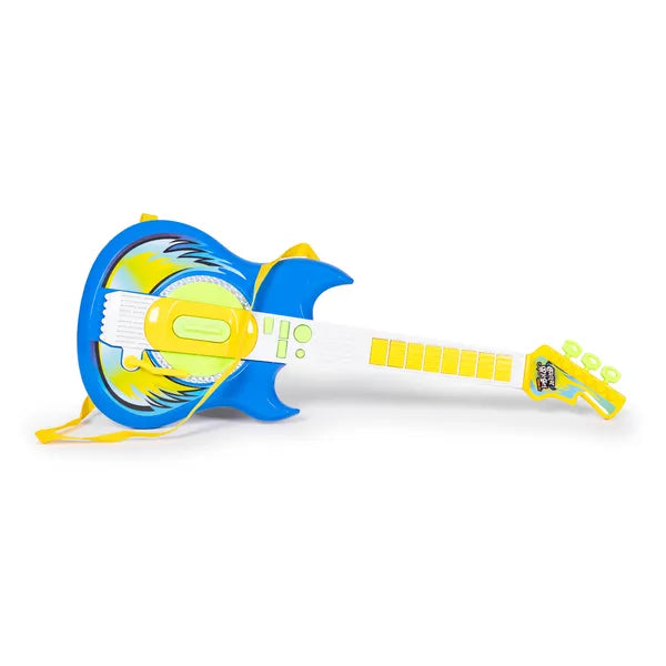 Gyerek elektromos gitár mikrofonállvánnyal, kék, MP3 csatlakozó