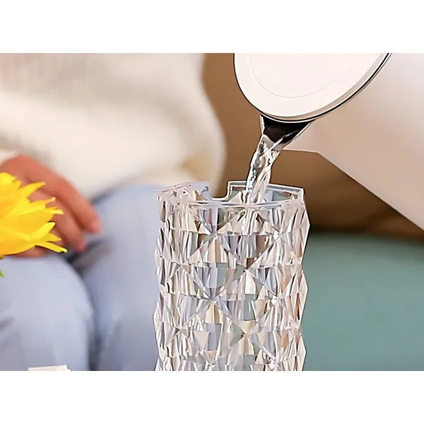 Kristály design USB-C párásító és aromadiffúzor, RGB fény, 1000 ml