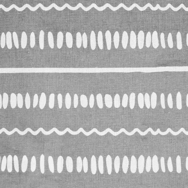 Skandináv tároló kosár 80 l, 50×40 cm, len/pamut, krém–szürke