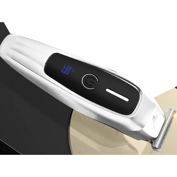 Újratölthető szakáll- és hajvágó trimmer USB-vel, 3 fésű (1–3 mm)