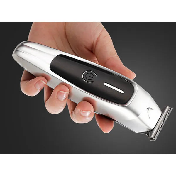 Újratölthető szakáll- és hajvágó trimmer USB-vel, 3 fésű (1–3 mm)