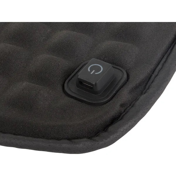 USB-s autós fűthető ülőpárna, 5 hőfok, 44×38,5 cm, fekete