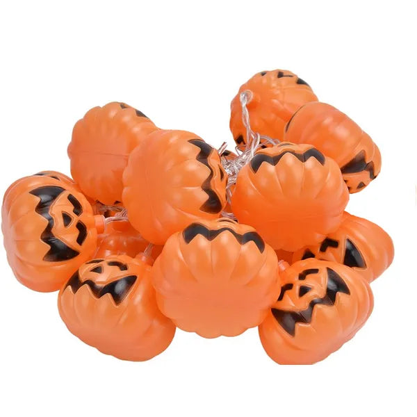10-es LED töklámpa füzér, 200 cm, elemes, Halloween dekor