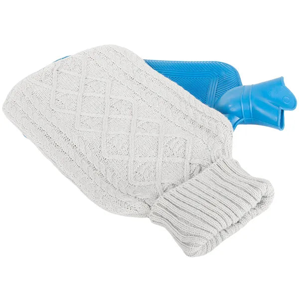 Termofor gumimelegítő 2 l, szürke kötött huzattal, szivárgásmentes