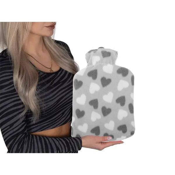 Gumimelegítő palack puha, mosható huzattal, 1,7 l – 34×19 cm