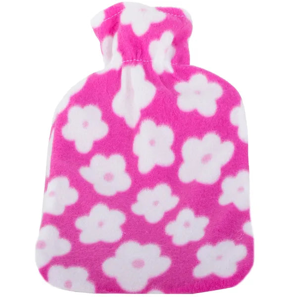 Gumiból készült 1,7 l melegítő palack puha, mosható huzattal 34×19 cm