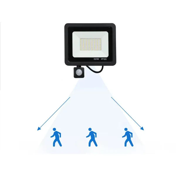 Kültéri led reflektor 10w 6000k alkonykapcsoló ip66