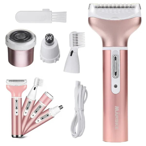 Női 4in1 epilátor usb cserélhető fejekkel