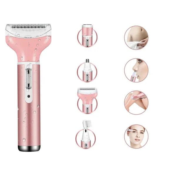 Női 4in1 epilátor usb cserélhető fejekkel