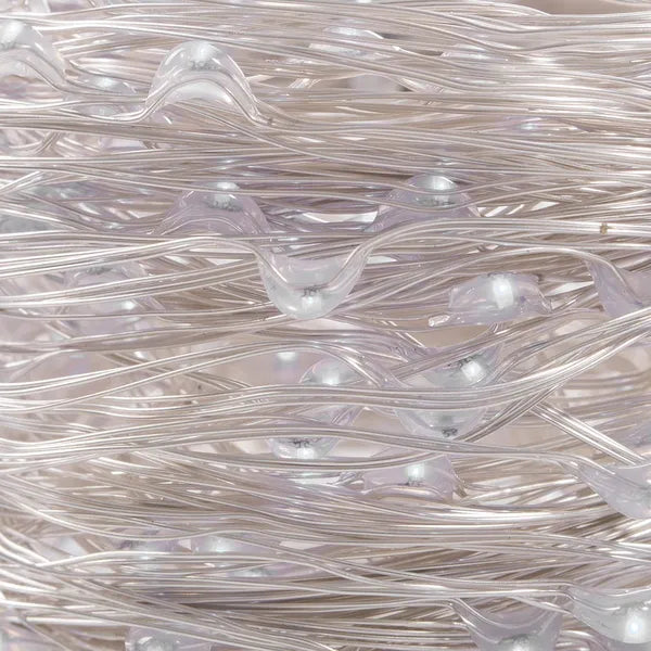 100 LED-es elemes fényfüzér, 9,9 m, hideg–meleg fehér, IP44